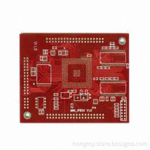 Red Multi-layer PCB, 0.2 to 3.2mm Board Thickness, Made of FR-4 Board Material